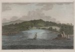 A hand coloured engraving showing Vaucluse Bay in 1820.