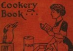 Cover detail of The Kookaburra cookery book, showing a kookaburra and a woman preparing to cook.