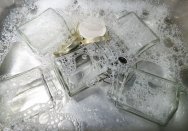 Method of sterilising jars, wash in warm soapy water.