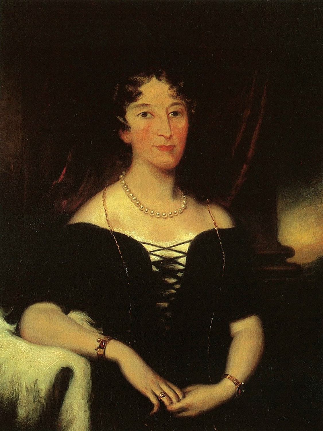 Oil painting of Elizabeth Macarthur.