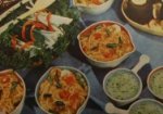 Photograph of spaghetti and left over casserole from Australian Home Beautiful, September 1951