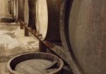 Barrells in the cellars at Elizabeth Bay House.