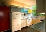 The kitchen at Rose Seidler House.