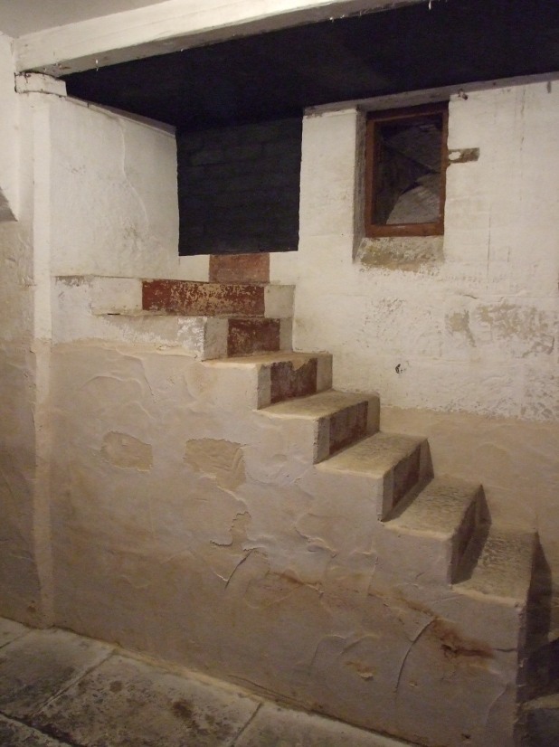 The original servants’ stairs as they emerged into the cellars at Elizabeth Bay House.
