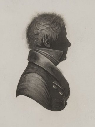Photograph of silhouette believed to be D'Arcy Wentworth.