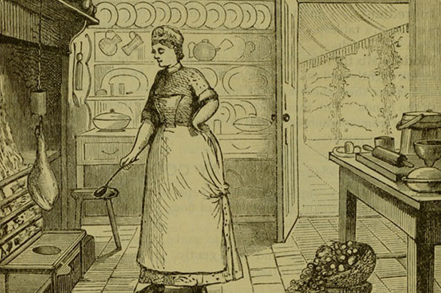 Australian kitchen in 'Mrs Beeton's book of household management', circa 1880-85