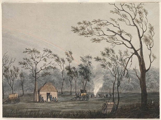 View of the Government Hut at Cowpastures