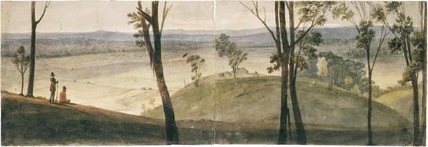 View of the farm of J. Hassel Esqr Cow Pastures New South Wales