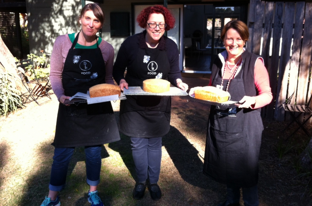 Eat your history recipe testing volunteers with Meroogal sponge cakes. Photo © Sydney Living Museums