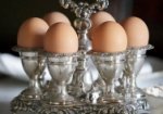 Silverplate eggcup cruet from Elizabeth Bay House.