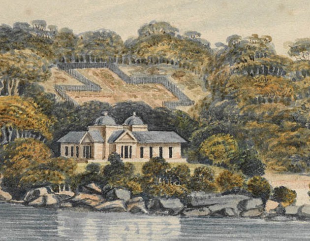 Eliza Point nr Sydney NSWales” (detail) from Collection of views predominantly of Sydney, ca 1807 1829-1847 1887, owned by A.W Fuller