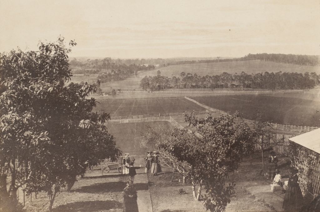 View of the east garden at Rouse Hill House