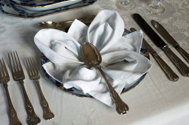 Formal table setting detail from the Elizabeth Bay House Collection