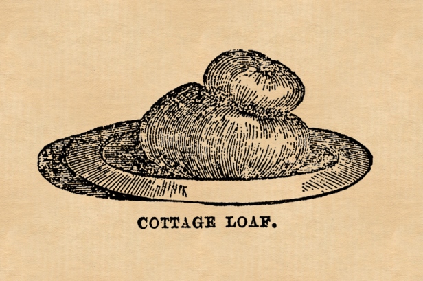 Cottage loaf of bread