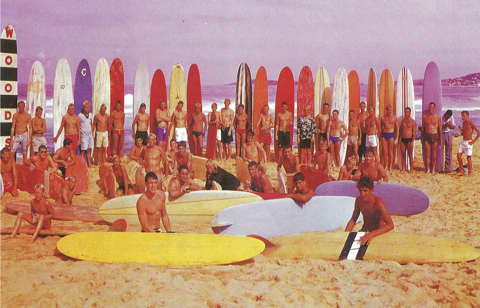 "THE SURF SHOP DEE WHY AUSTRALIA 1960s Sticker Decal LONGBOARD Surfing Surfboard 